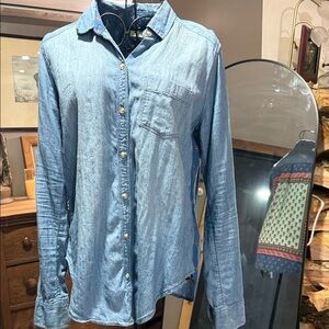 Hollister Denim Blue Button Down Shirt